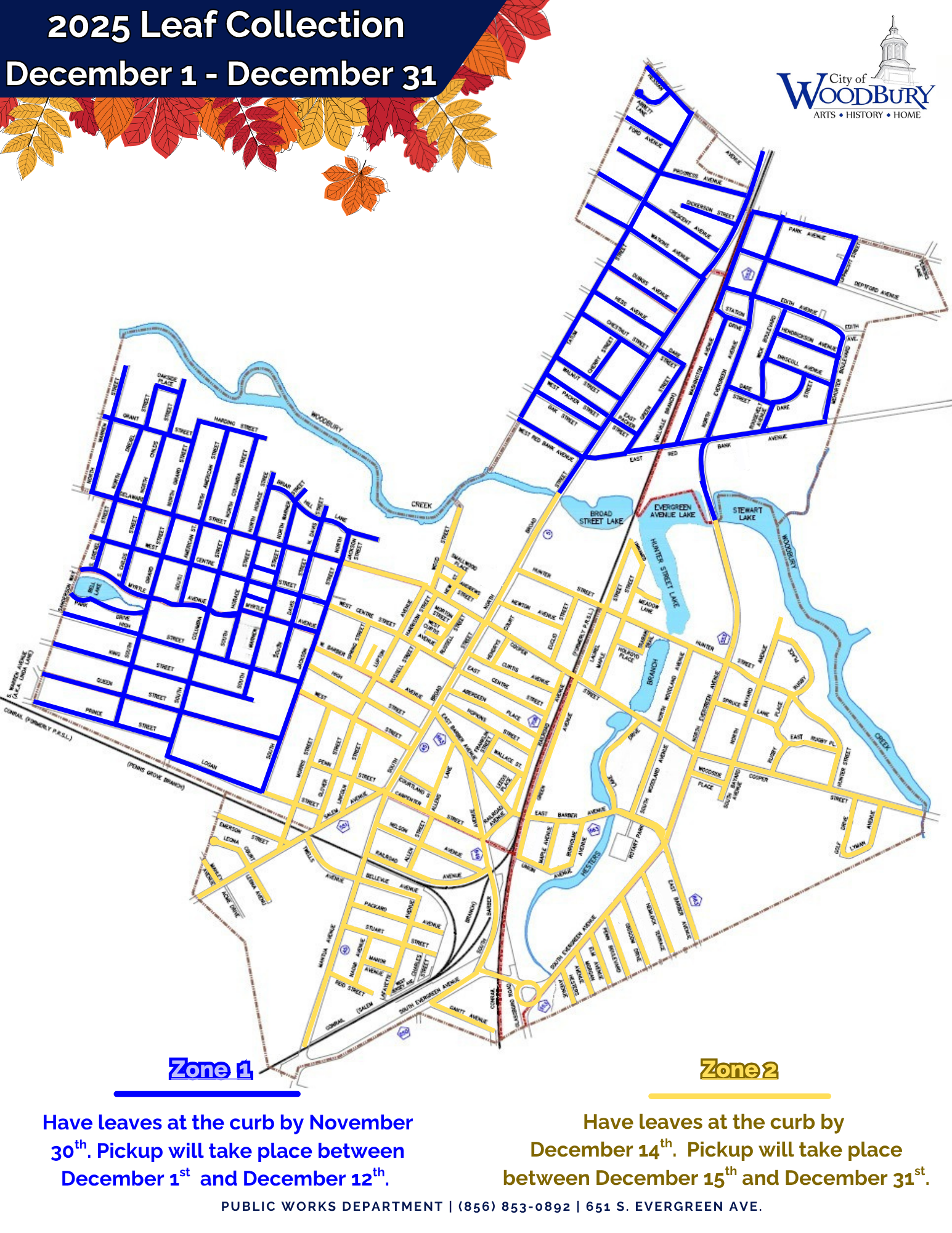 2025 Leaf Collection Full Map 